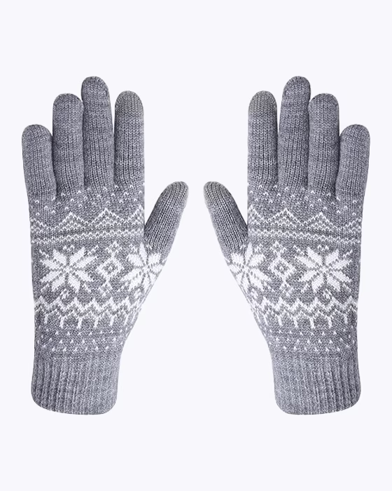 دستکش پشمی زنانه طرح SNOW